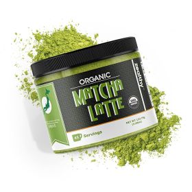 Organic Matcha Latte Pure Japanese Tea Blend with Ashwagandha and Maca Matcha Tea Powder with Natural Coconut Milk and Vanilla No Added Sugar 4.68 oz