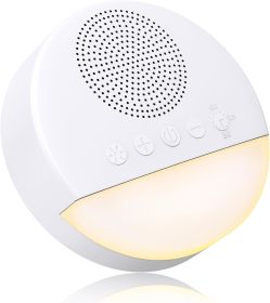 White Noise Sound Machine for Sleeping Baby Kid Adult Office Privacy with 24 Soothing Sounds, Portable Sleep Machine White Noise Fan Natural Sound