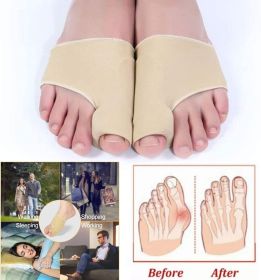 Big Toe Bunion Corrector Splint Straightener Valgus Pain Relief Big Bone Orthopedic Bunion Correction Pedicure Socks Silicone Corrector Braces Toes Se (Num: 2pair)